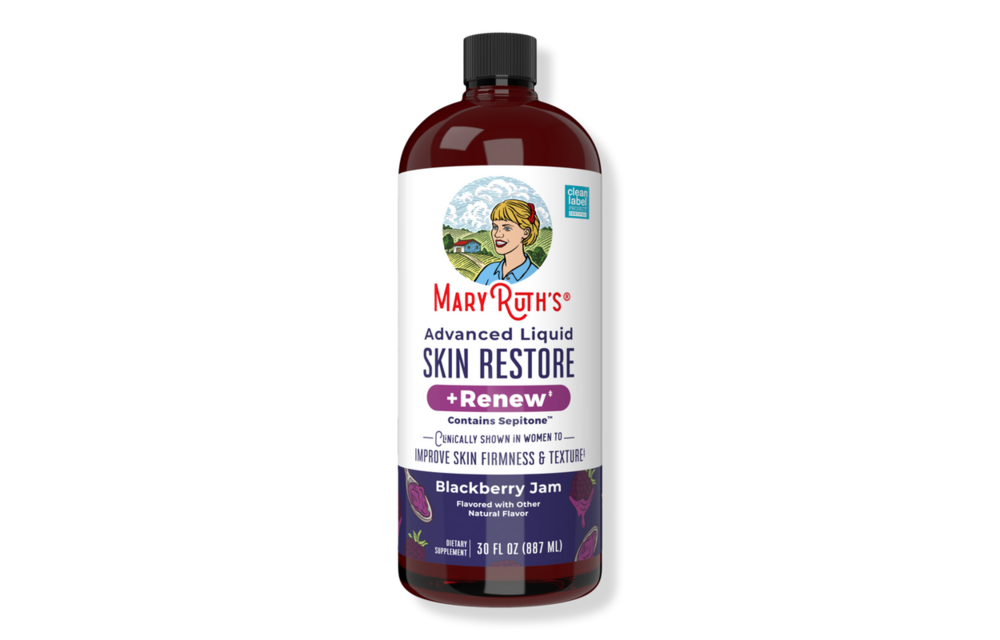 Mary Ruth's - Skin Restore + Renew Supplement 30oz Blackberry Jam