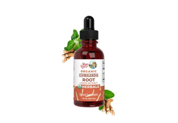 Mary Ruth's - Organic Ashwagandha Root Supplement Liquid Extract 1oz Herbals