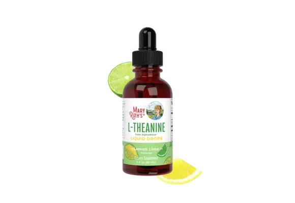 Mary Ruth's - L-Theanine Supplement Liquid Drops 2oz Lemon Lime