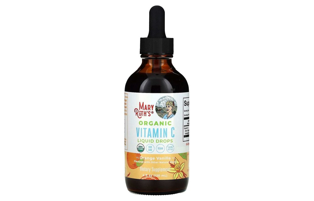 Mary Ruth's - Organic Vitamin C Supplement Liquid Drops 4oz Orange Vanilla