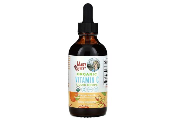 Mary Ruth's - Organic Vitamin C Supplement Liquid Drops 4oz Orange Vanilla