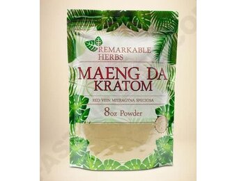 Remarkable Herbs - Kratom Powder Red Vein Maeng Da 8oz