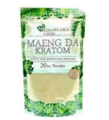 Remarkable Herbs - Kratom Powder White Vein Maeng Da 20oz