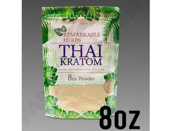 Remarkable Herbs - Kratom Powder Green Vein Thai 8oz
