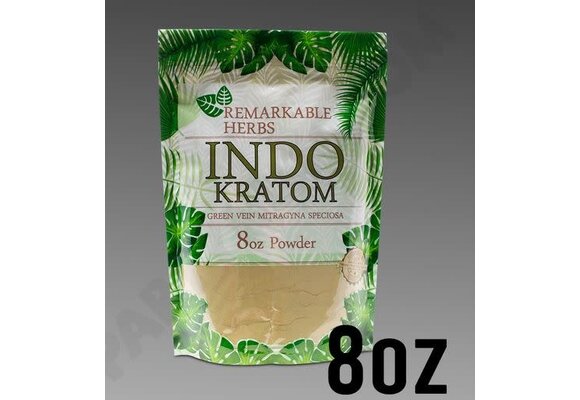 Remarkable Herbs - Kratom Powder Green Vein Indo 8oz
