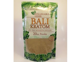 Remarkable Herbs - Kratom Powder Red Vein Bali 20oz
