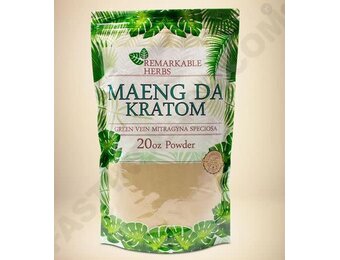 Remarkable Herbs - Kratom Powder Green Vein Maeng Da 20oz