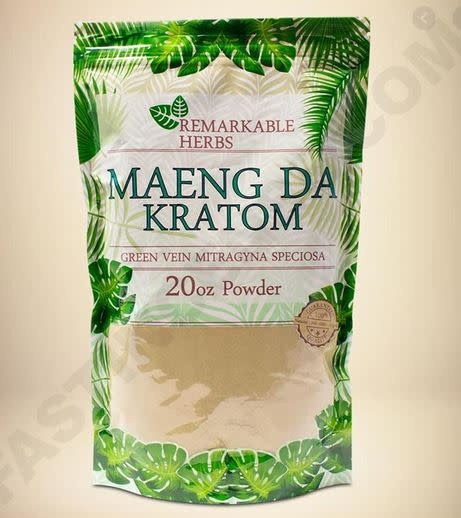 Remarkable Herbs - Kratom Powder Green Vein Maeng Da 20oz