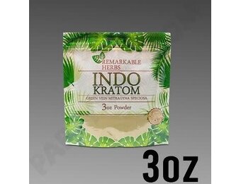 Remarkable Herbs - Kratom Powder Green Vein Indo 3oz