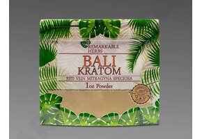Remarkable Herbs - Kratom Powder Red Vein Bali 1oz