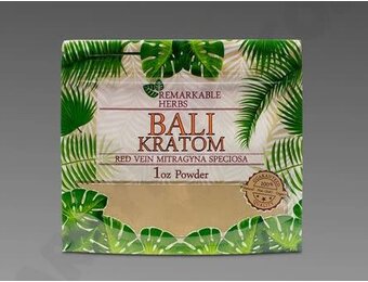 Remarkable Herbs - Kratom Powder Red Vein Bali 1oz