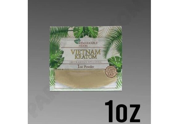 Remarkable Herbs - Kratom Powder Green Vein Vietnam 1oz