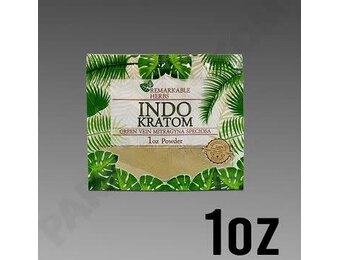 Remarkable Herbs - Kratom Powder Green Vein Indo 1oz