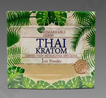 Remarkable Herbs - Kratom Powder Green Vein Thai 1oz