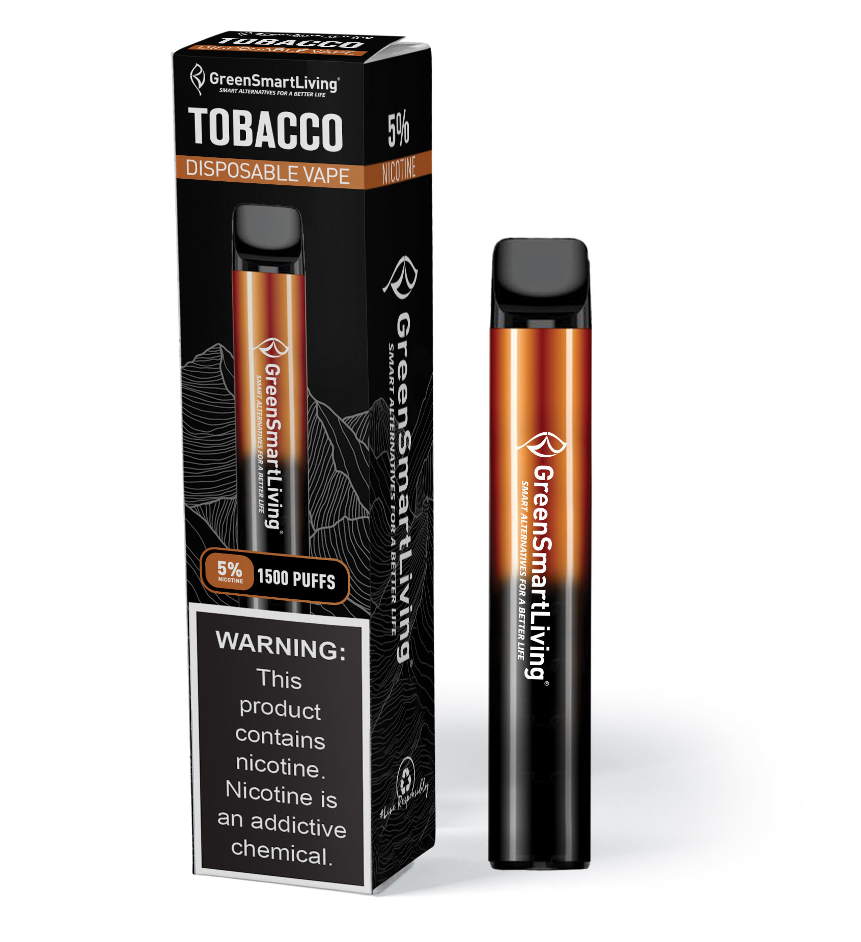 GSL - Disposable Vape 1500 Puffs Tobacco