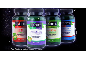 Excite Botanicals - Kratom Capsule Green Malay 300ct