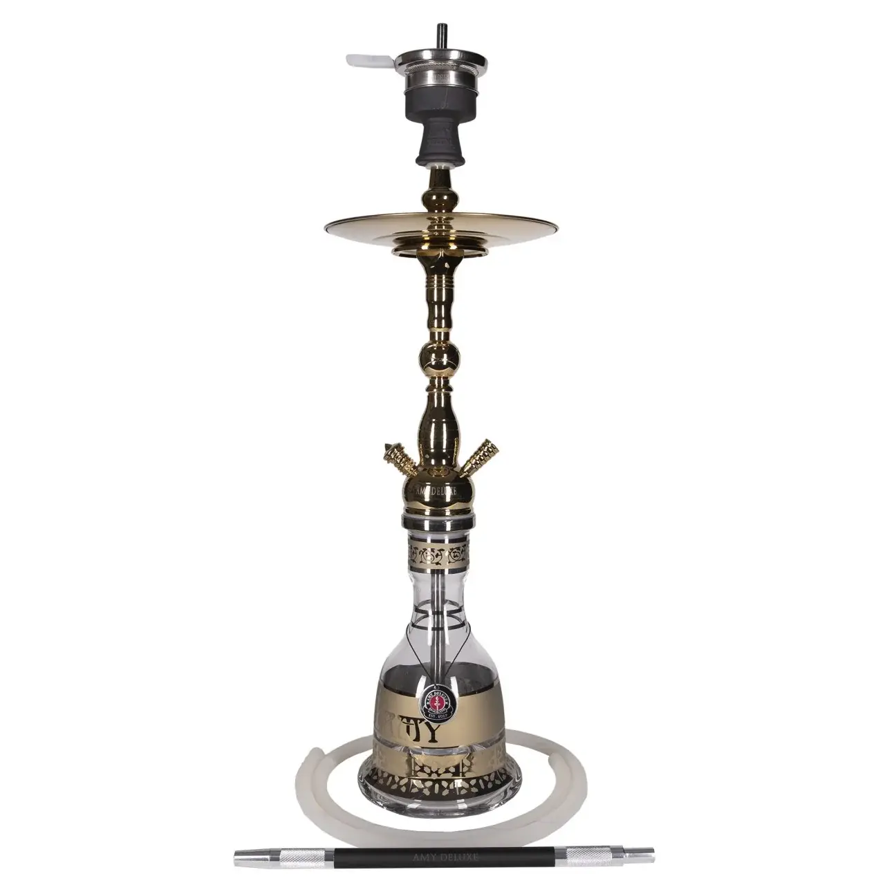 Amy Deluxe - Hookah Pipe Set 30" Gold/Black
