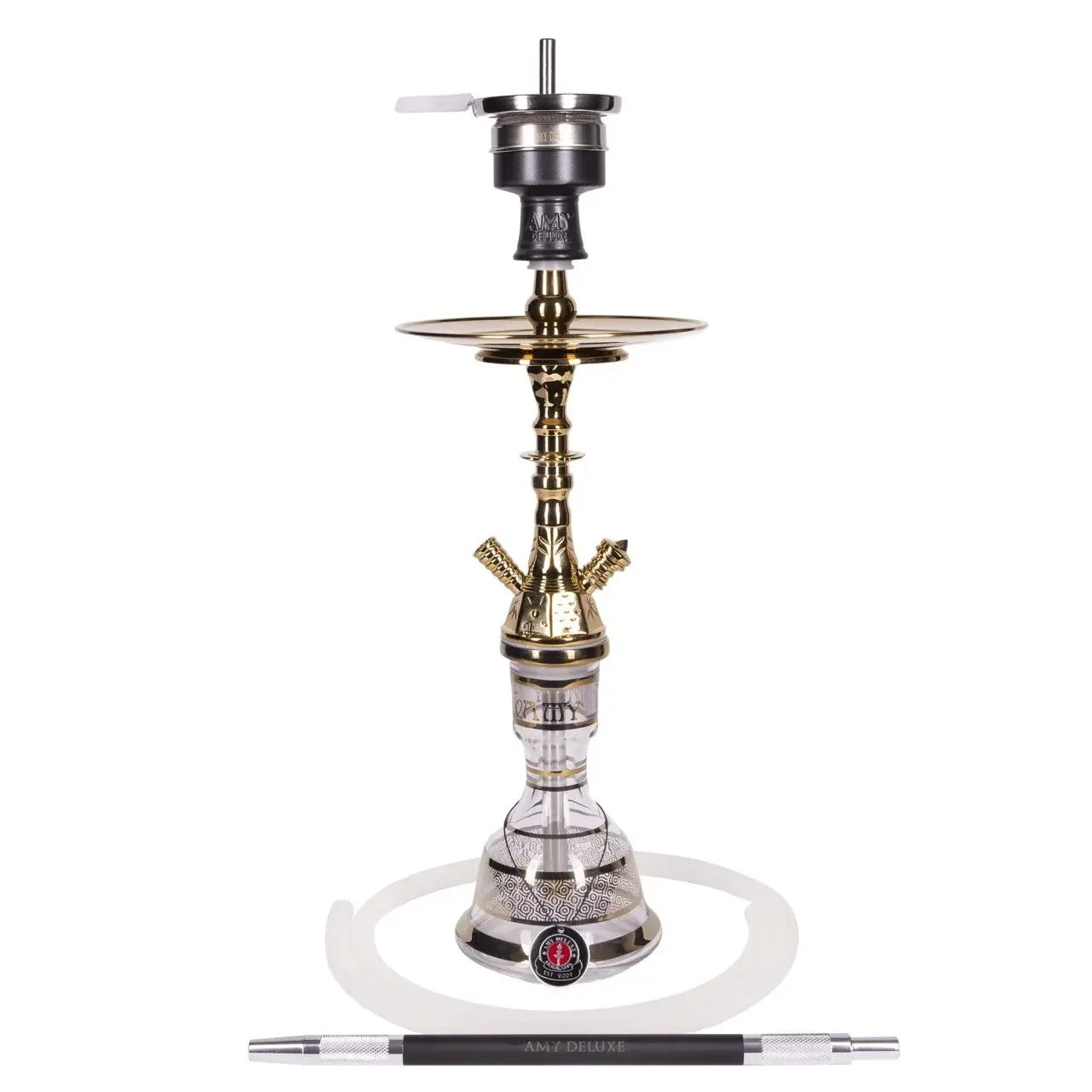 Amy Deluxe - Hookah Pipe Set 23" Gold/Black