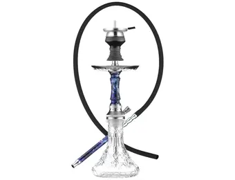 Golden Desert - Hookah Pipe Kit 10" Acrylic Dark Blue
