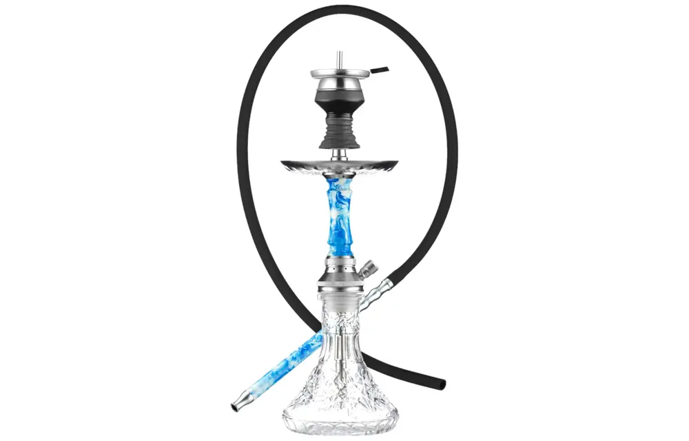 Golden Desert - Hookah Pipe Kit 10" Acrylic Light Blue