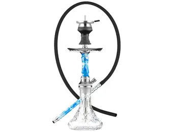 Golden Desert - Hookah Pipe Kit 10" Acrylic Light Blue