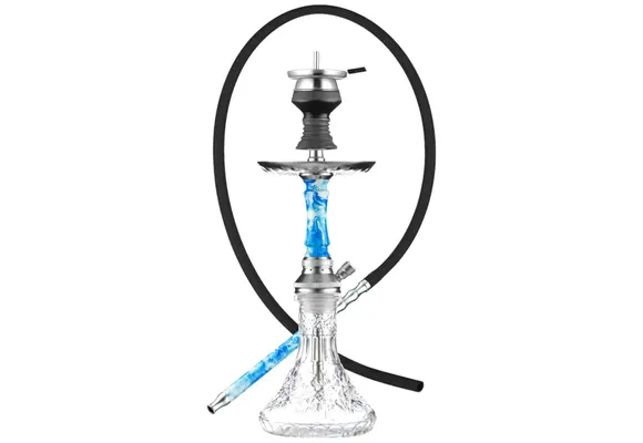 Golden Desert - Hookah Pipe Kit 10" Acrylic Light Blue