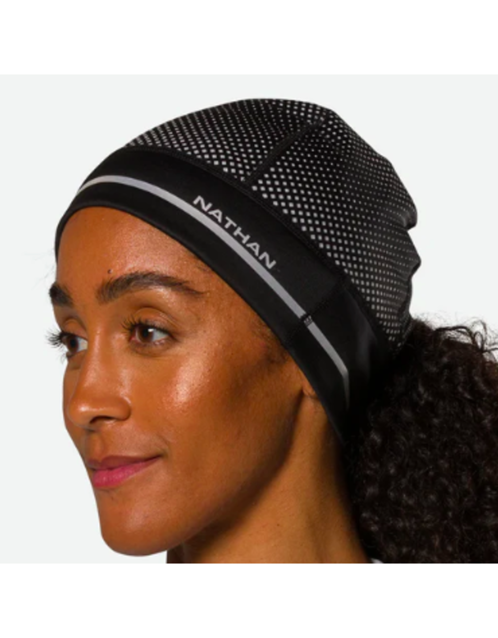 NATHAN HyperNight Reflective Pony Tail Beanie