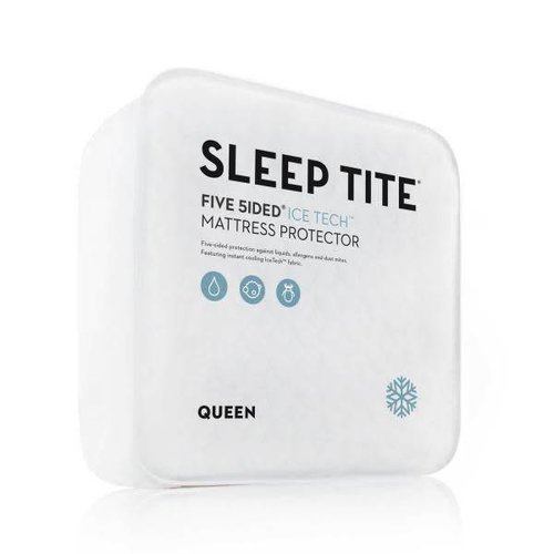 SLEEP TITE by MALOUF Sleep Tite 5-Sided ICE TECH Mattress Protector SLEEP TITE by MALOUF Sleep Tite 5-Sided ICE TECH Mattress Protector