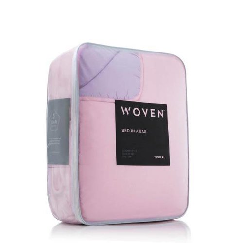MALOUF WOVEN Bed-In-A-Bag - King Lilac/Blush MALOUF WOVEN Bed-In-A-Bag - King Lilac/Blush