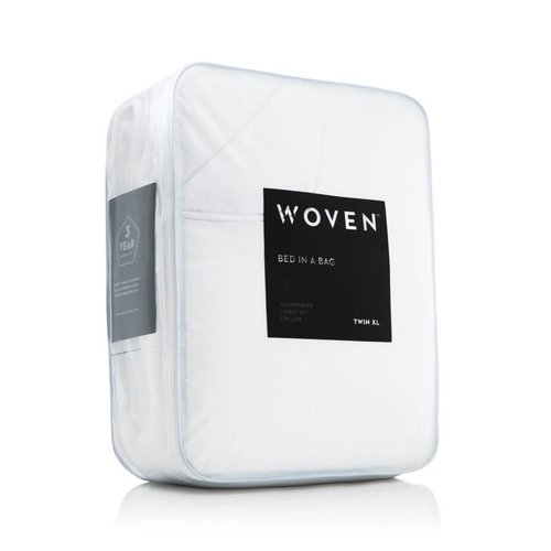 MALOUF WOVEN Bed-In-A-Bag - Split King White MALOUF WOVEN Bed-In-A-Bag - Split King White