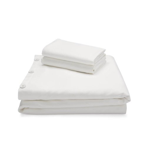 MALOUF WOVEN Bamboo Duvet Cover Set - King White MALOUF WOVEN Bamboo Duvet Cover Set - King White