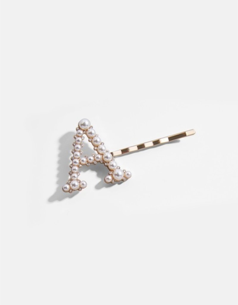 Baublebar Baroque Initial Pearl Hair Pins Stitch Boutique