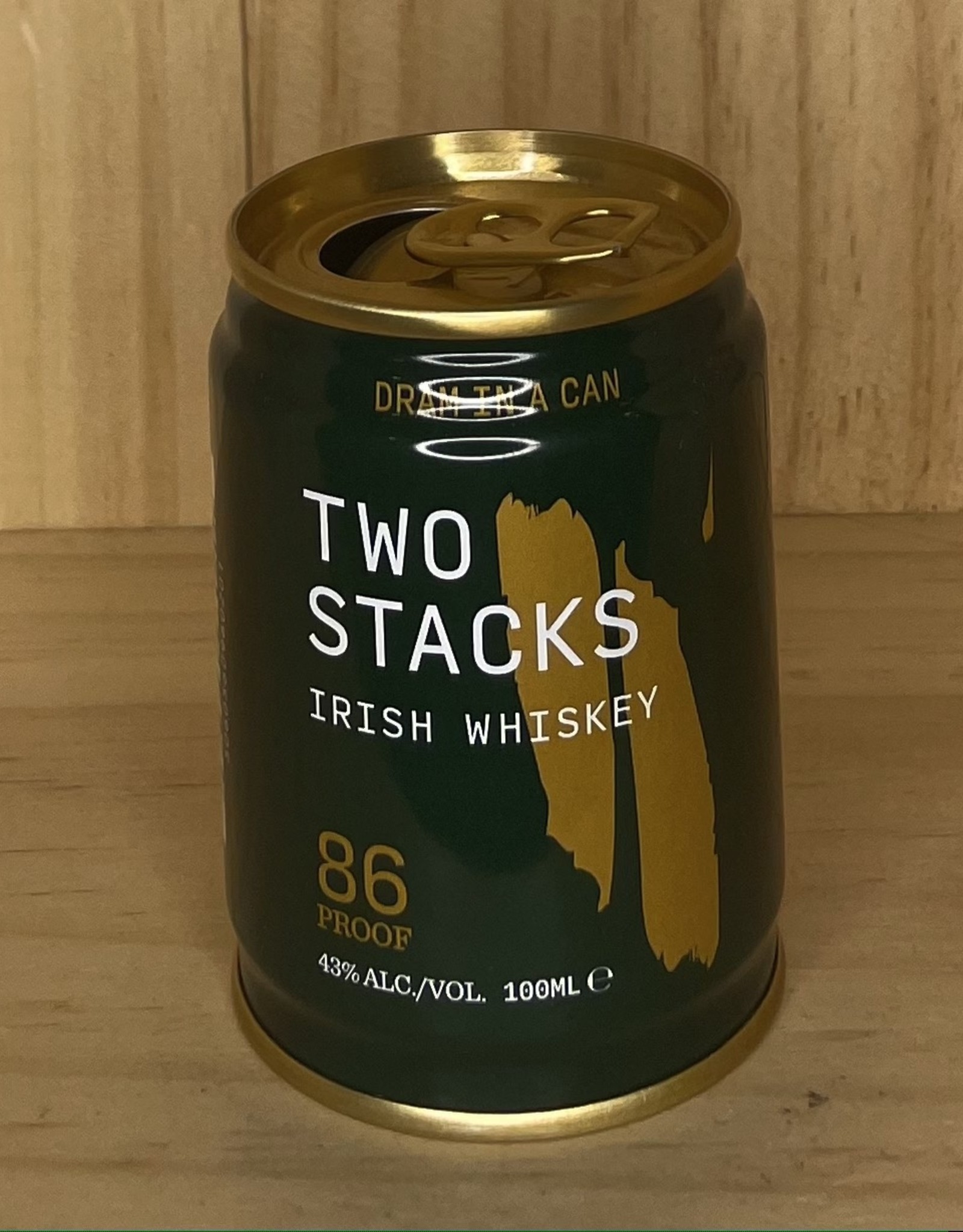 Two Stacks, Dram in a can Irish Whiskey 100ml