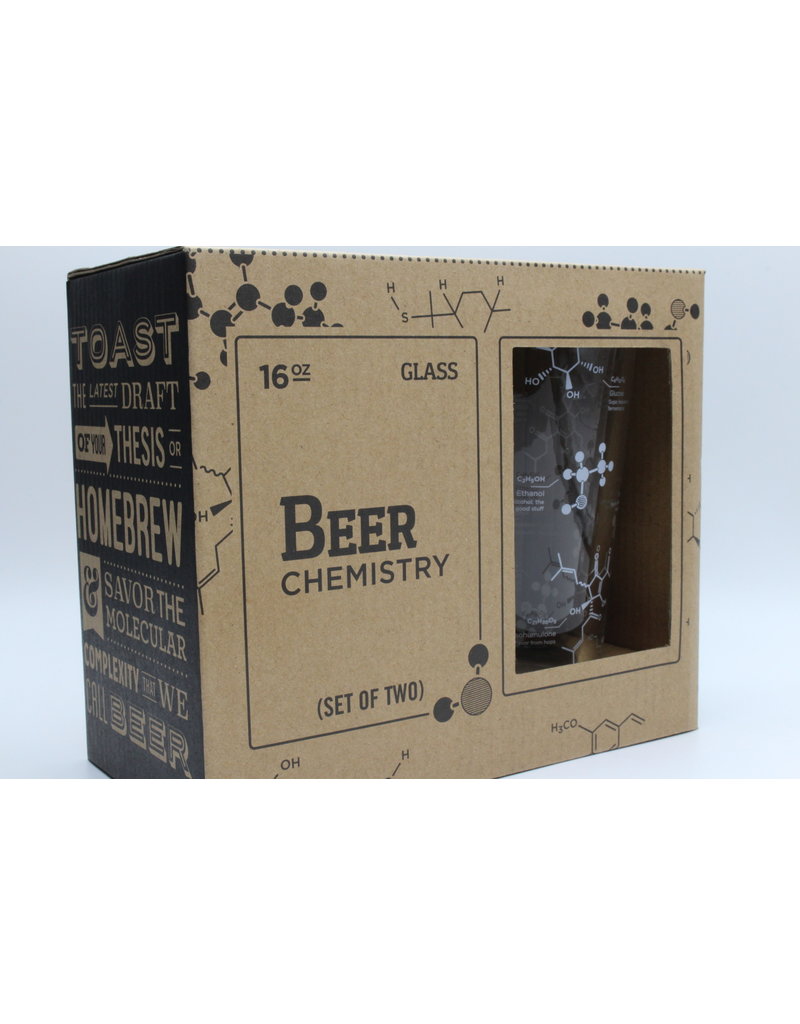 The Science of Beer Chemistry Glass Set