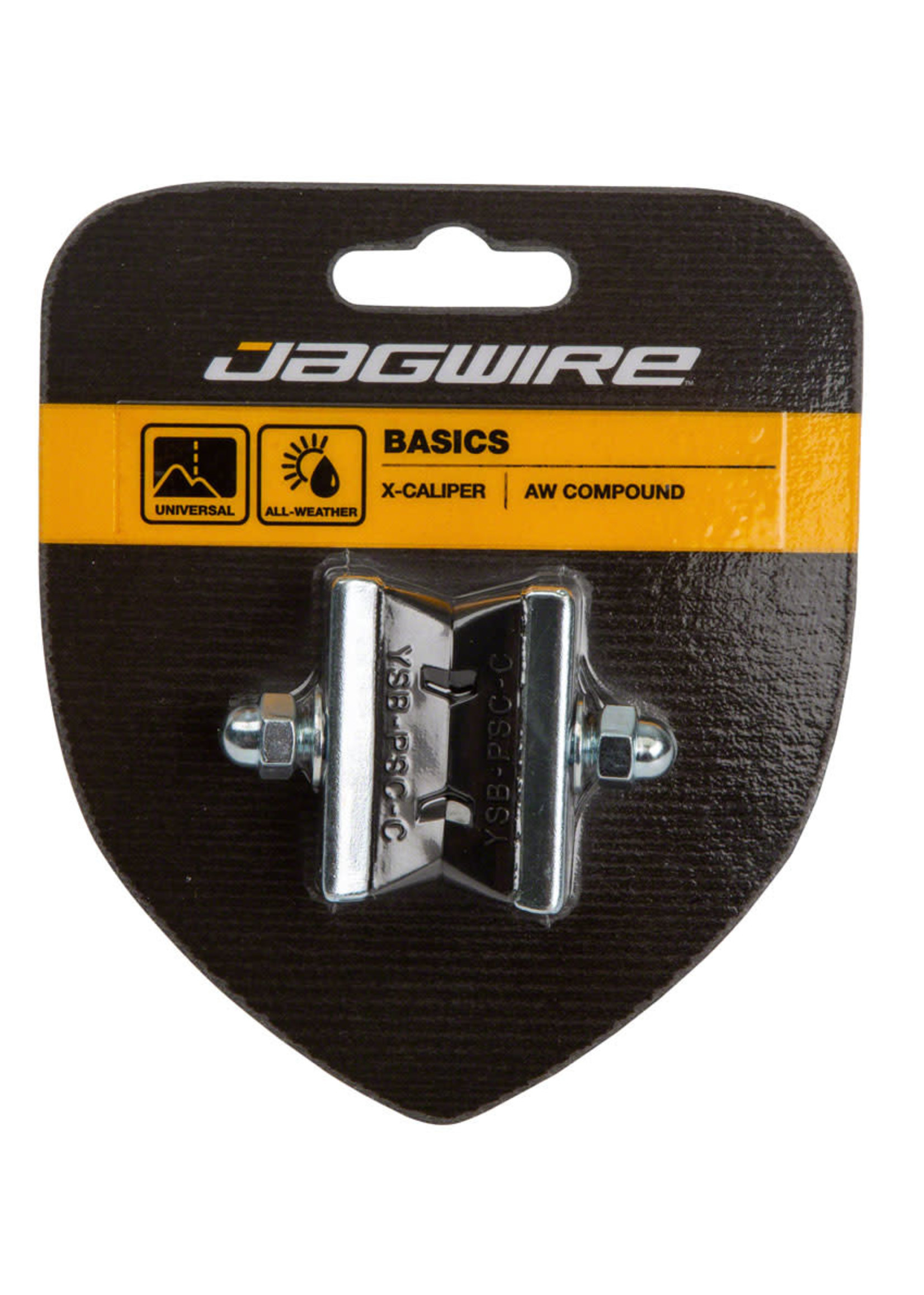 Jagwire Jagwire Basics Road  X-Caliper Brake Pads Threaded Black Pair