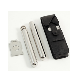 Cigar Holder w/cutter and Flask
