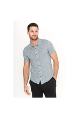 Raffi Button Down Cotton Blend Slub