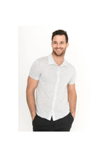 Raffi Button Down Cotton Blend Slub