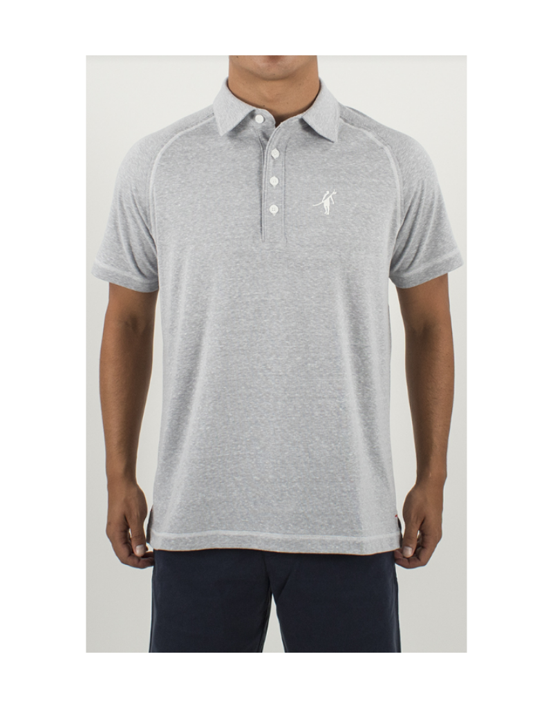 Toes on the Nose Raglan Polo Mist Gray