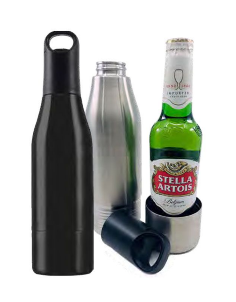 Mad Man Stainless Bottle Cooler - Black