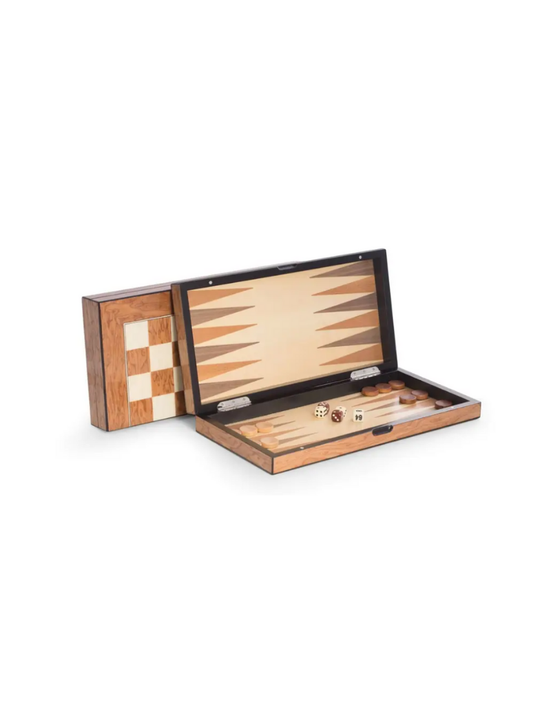Backgammon/Chess Set - Wood Lacquered