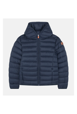 Save the Duck Boys Hooded Lightweight Jacket - Black