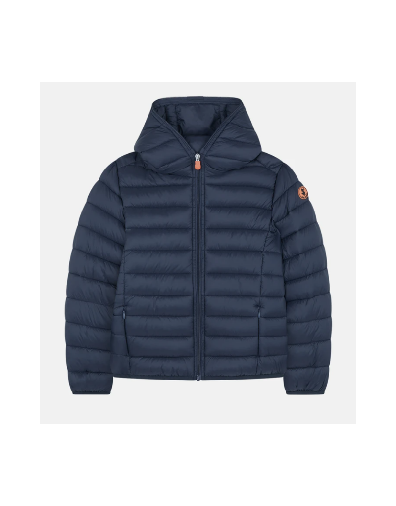 Save the Duck Boys Hooded Lightweight Jacket - Black