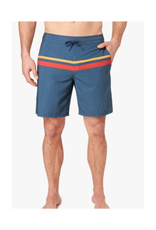 Fair Harbor FH Mens Ozone Short - Navy Red/Orange Stripe