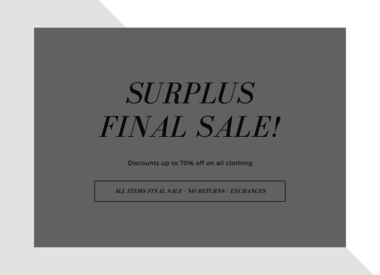 FINAL SALE
