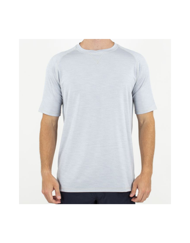 Toes on the Nose Training Perf Tee  Crew - Lt Grey