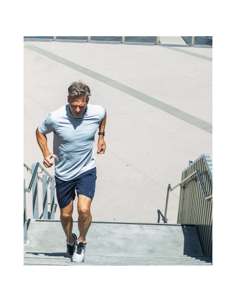Toes on the Nose Training Perf Tee  Crew - Lt Grey