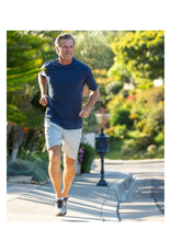 Toes on the Nose Training Perf SS Tee  Crew - Navy Heather