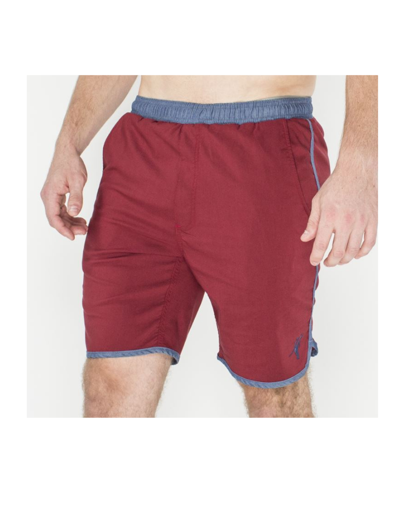 Toes on the Nose Volley Swim Shorts - Red / Navy