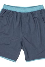 Toes on the Nose Volley Swim Shorts - Navy / Lt Blue